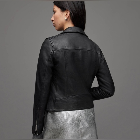 Allsaints Leather Dalby Biker Jacket - Picture 4 of 5